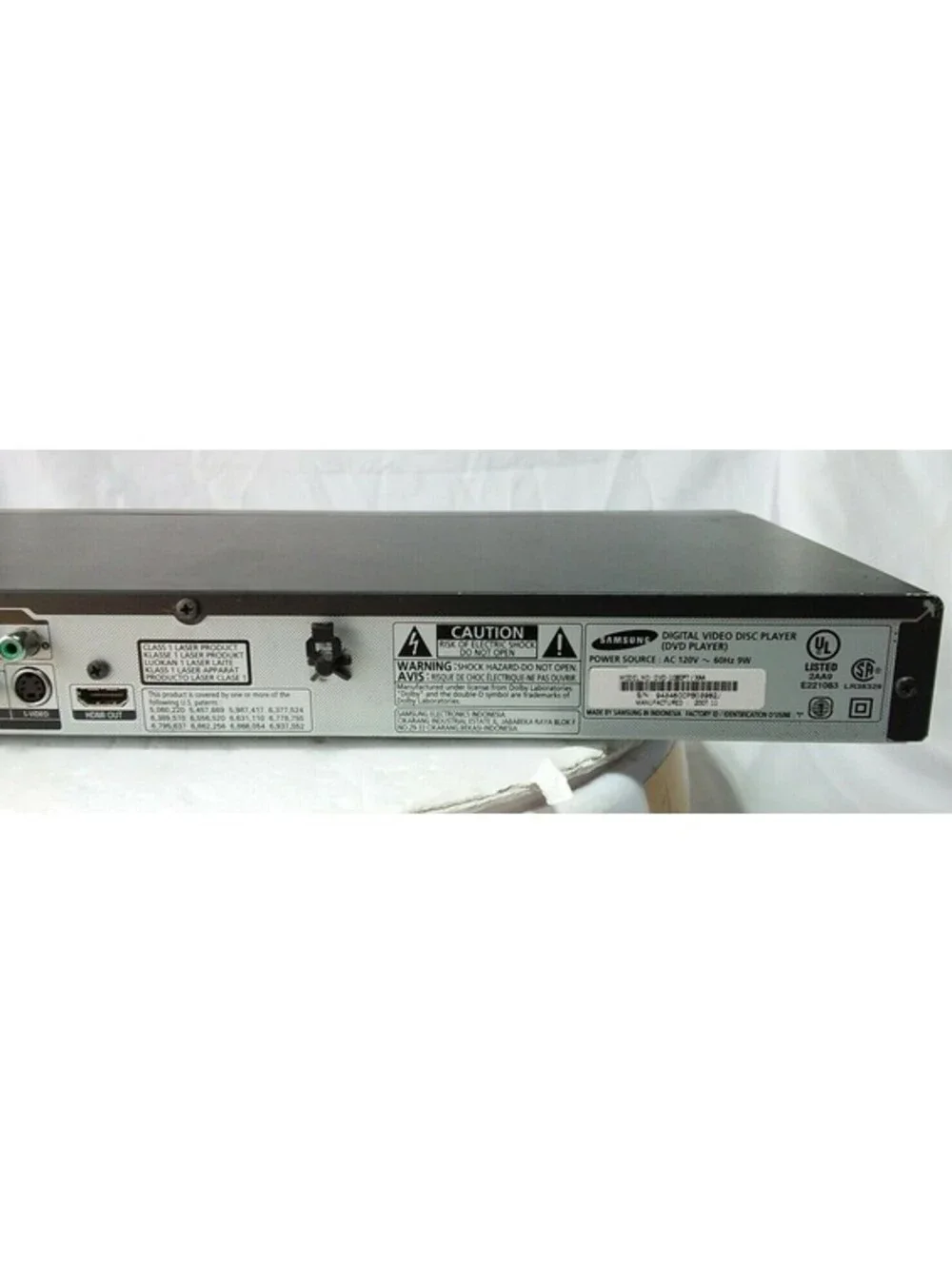 Samsung DVD-1080P7 1080p Upscaling DVD Player HDMI Black Tested Working Remote